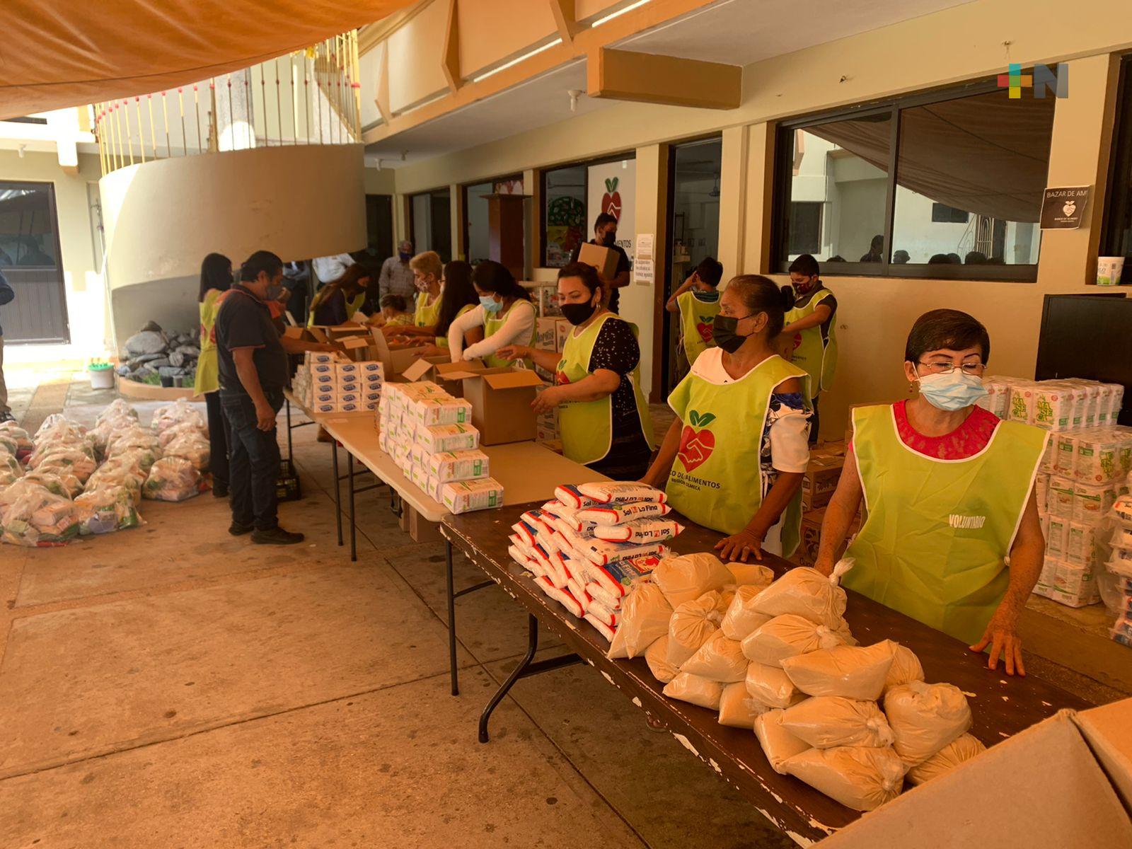 En Coatzacoalcos, Banco de Alimentos continúa con trabajo ininterrumpido