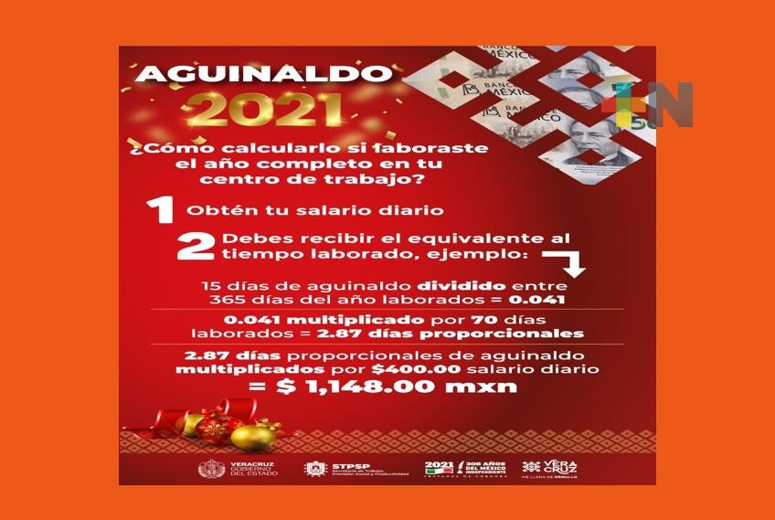 Por seguridad laboral, vigilará la STPS cumplimiento de empleadores con aguinaldos