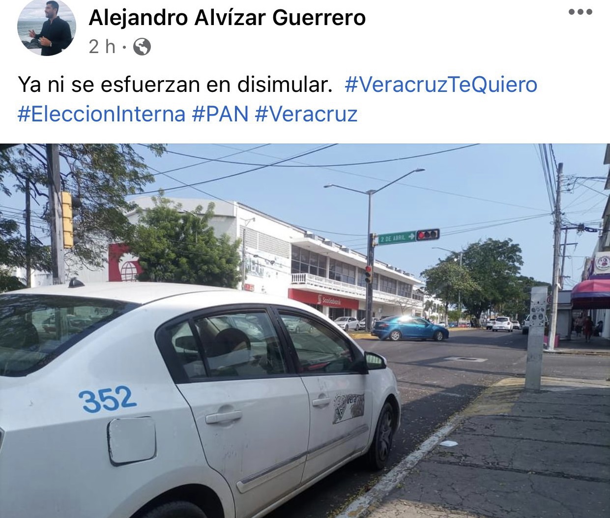Alcalde de Veracruz acarreó votantes para elección panista en autos oficiales, acusa Alejandro Alvizar