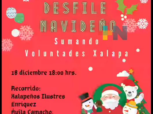 Invitan a desfile navideño en Xalapa el 18 de diciembre