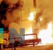 Incendio en Complejo Petroquímico Cosoleacaque deja tres heridos