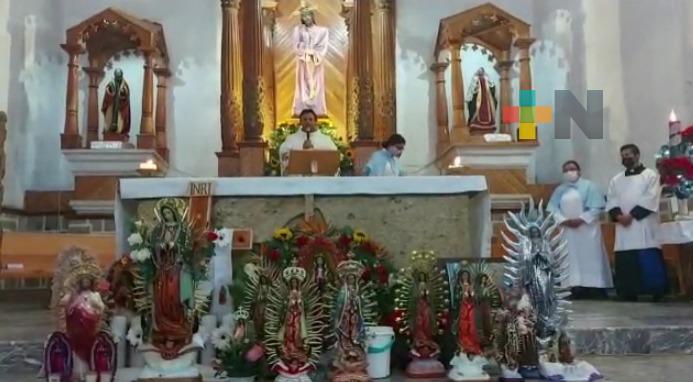 Celebración guadalupana restringida al mínimo en la sierra de Huayacocotla