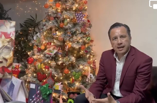 Feliz Navidad a todos los veracruzanos, desea el Gobernador Cuitláhuac García