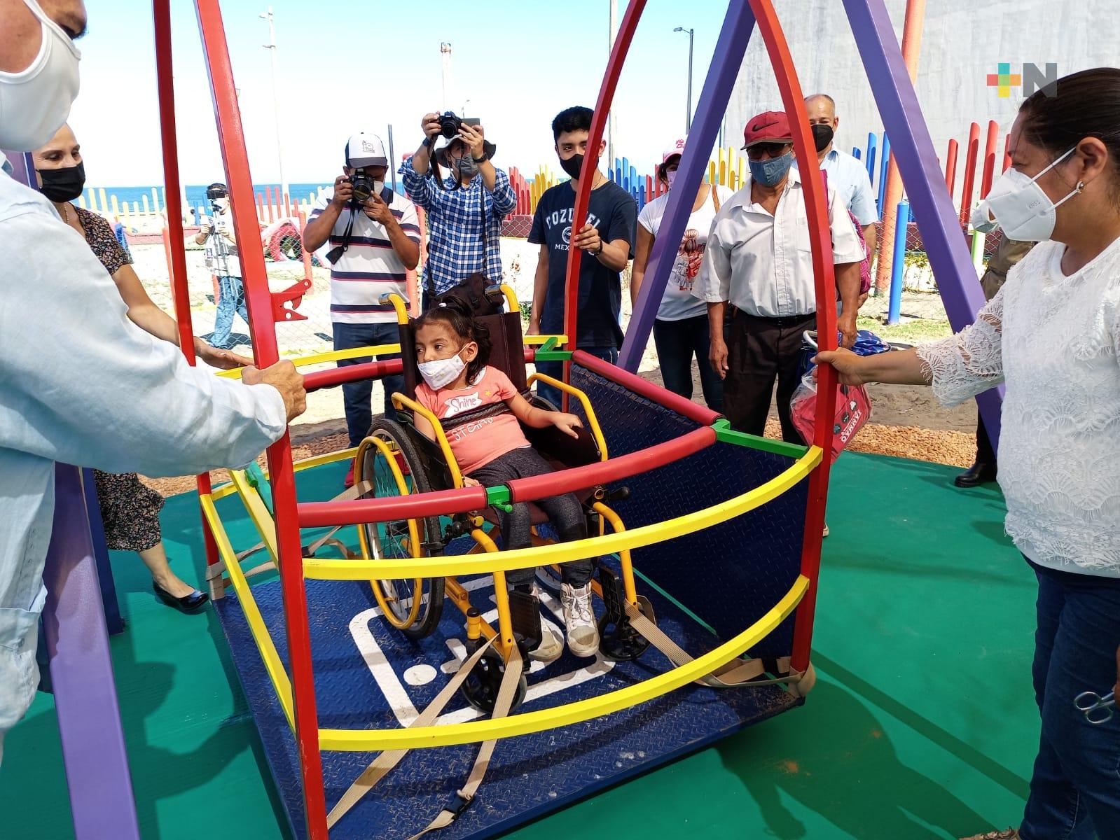 Parque infantil de Coatzacoalcos ahora es un espacio inclusivo