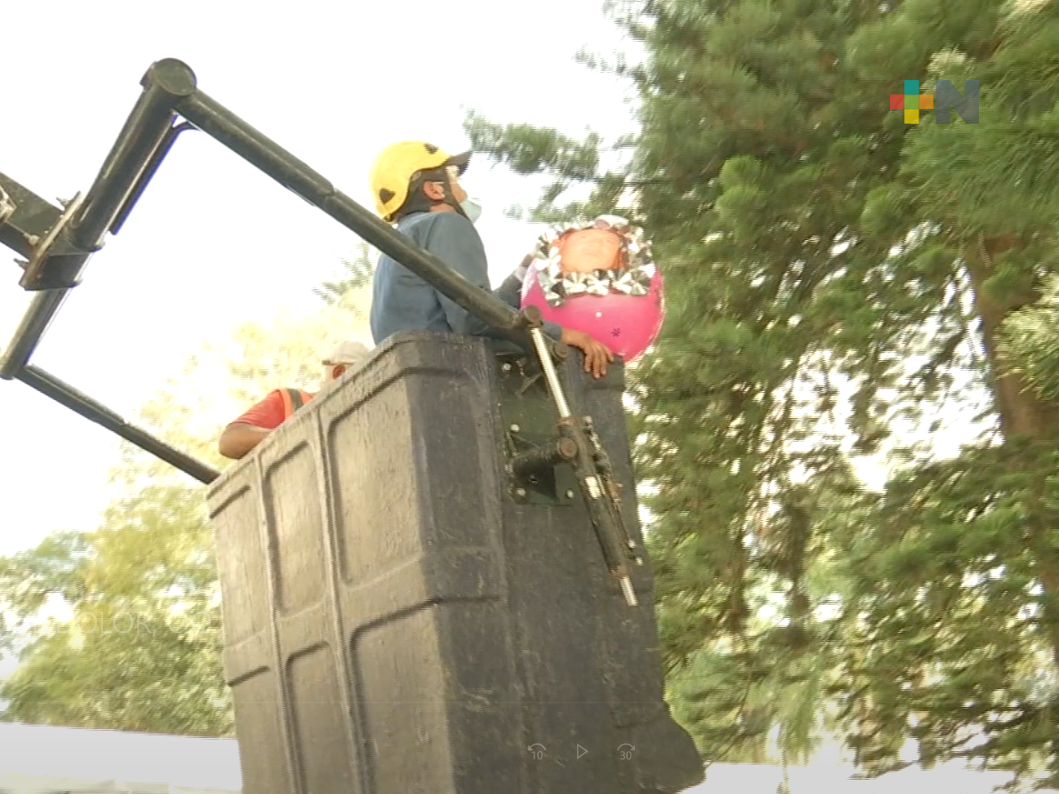 Recuerdan a personas desaparecidas en pino del parque Juárez de Xalapa