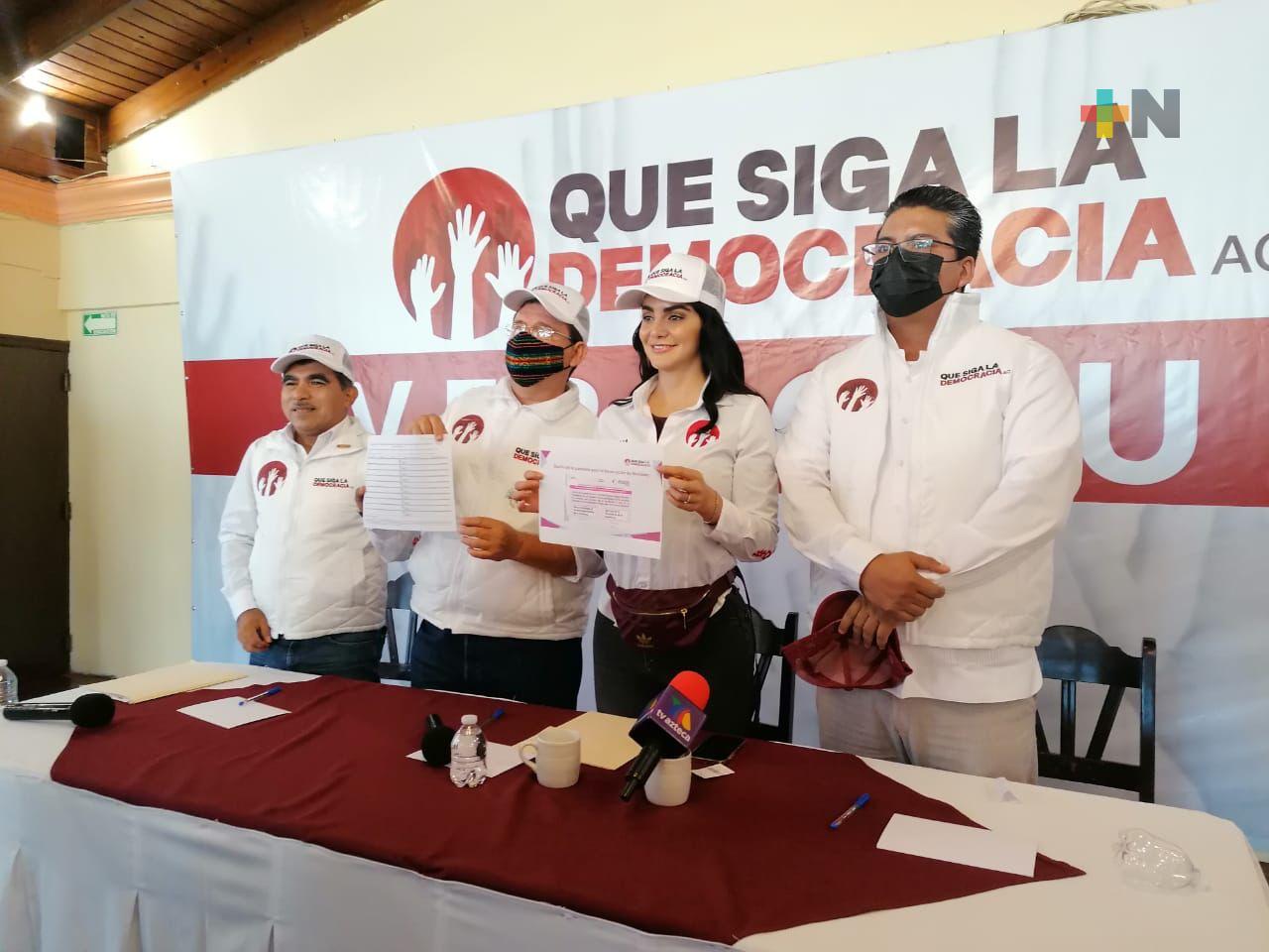 Veracruz superó meta de acopio de firmas para realizar consulta de revocación de mandato