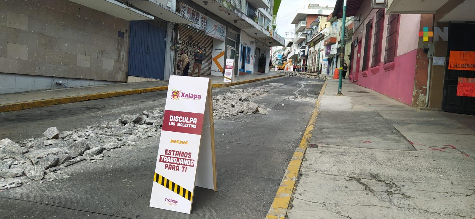Inicia la rehabilitación de la calle Benito Juárez de Xalapa