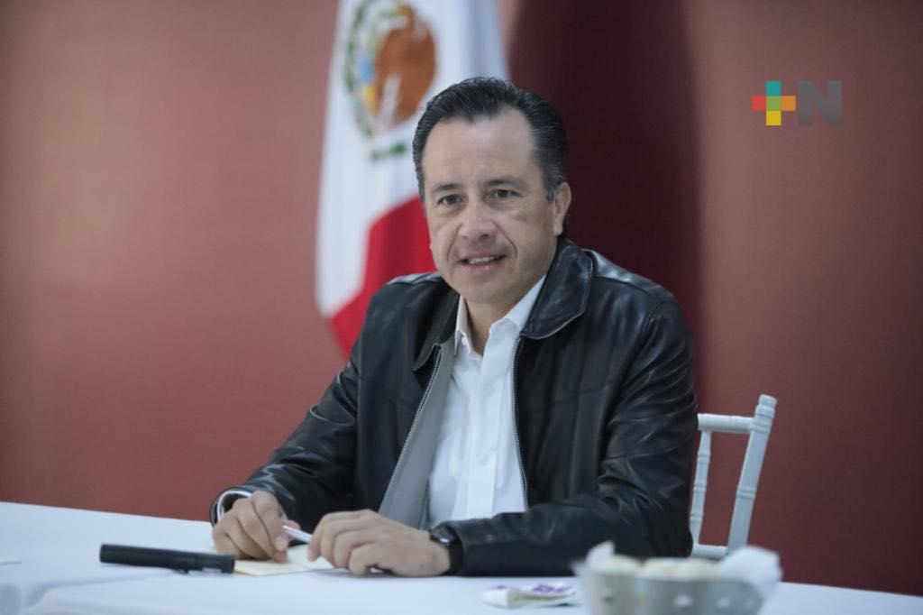 Gobernador Cuitláhuac García pide estar atentos por el Frente Frío #21