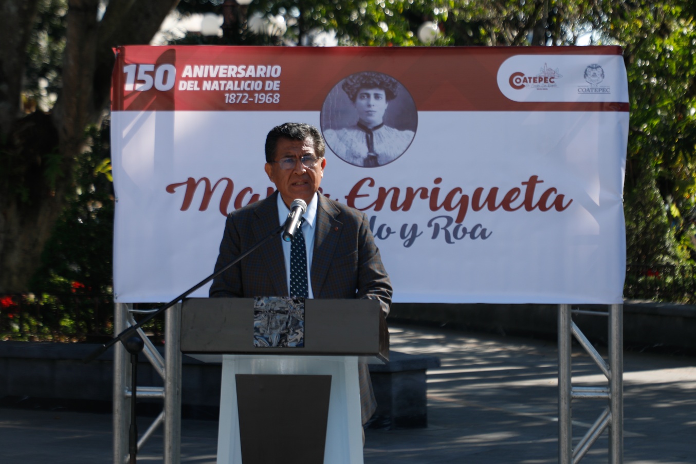 En Coatepec conmemoran 150 aniversario del natalicio de María Enriqueta Camarillo