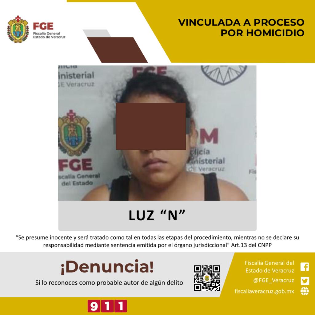 Vinculan a proceso por homicidio en la zona sur de Veracruz a Luz «N»