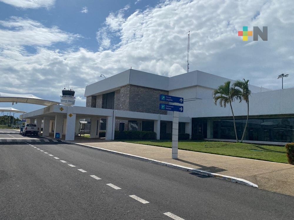 Aeropuerto de Minatitlán sin afectaciones en operaciones por cancelación de vuelos