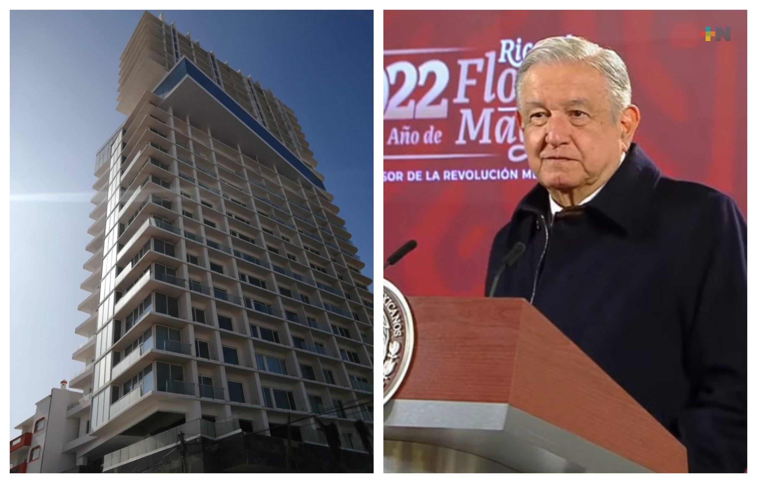 López Obrador cuestiona al INAH por permitir construcción de Torre Centro en Veracruz