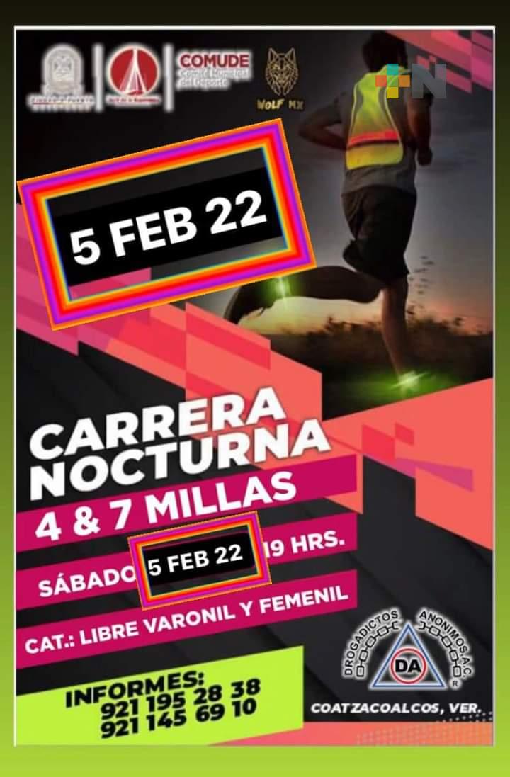 «Corre la Milla» se realizará el 5 de febrero en Coatzacoalcos