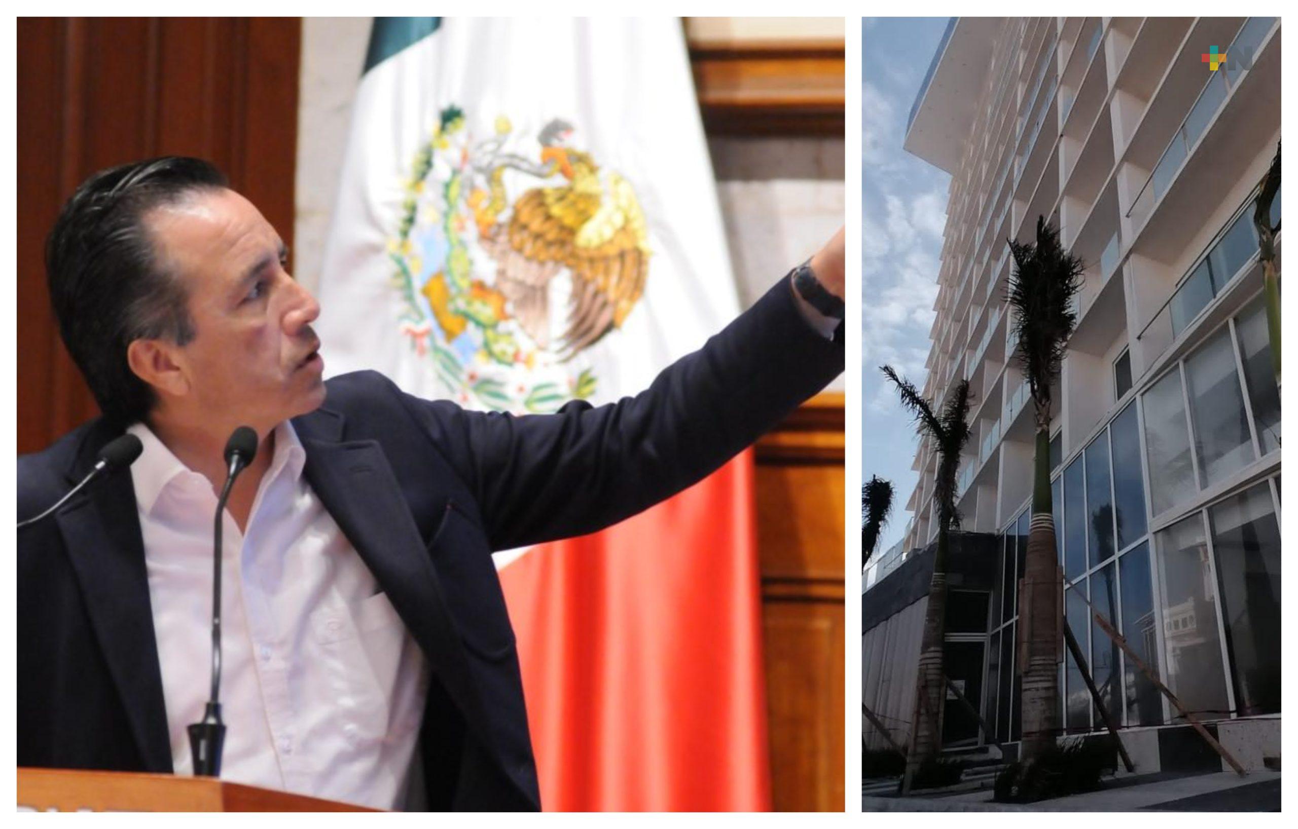 Ayuntamiento de Veracruz no consideró medidas y riesgos de construcción de Torre Centro: Cuitláhuac García