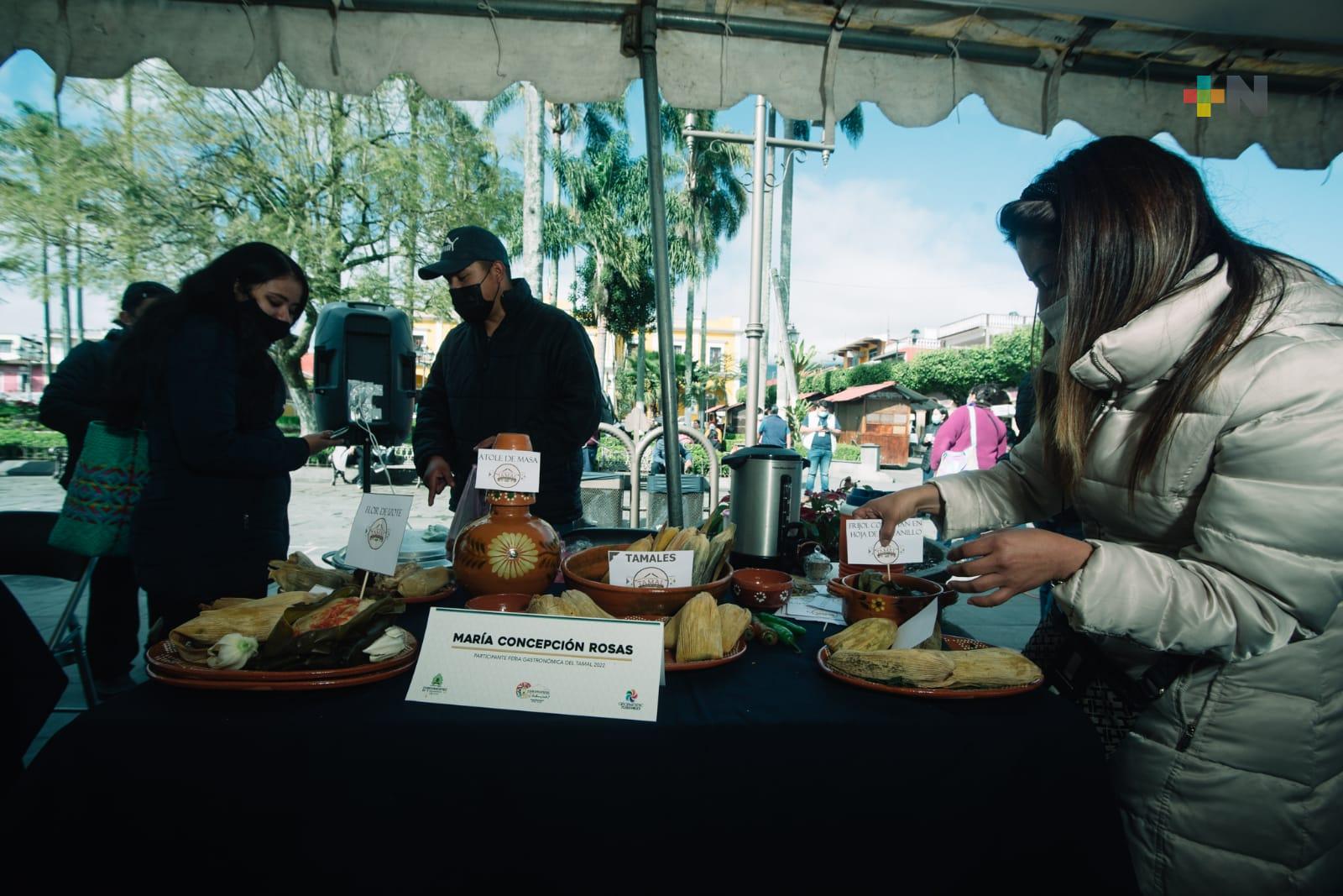 En Coscomatepec realizan Feria Gastronómica del Tamal 2022