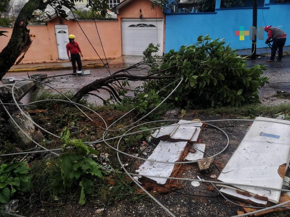 Frente frío 21 ocasionó afectaciones en congregación de Coatzacoalcos