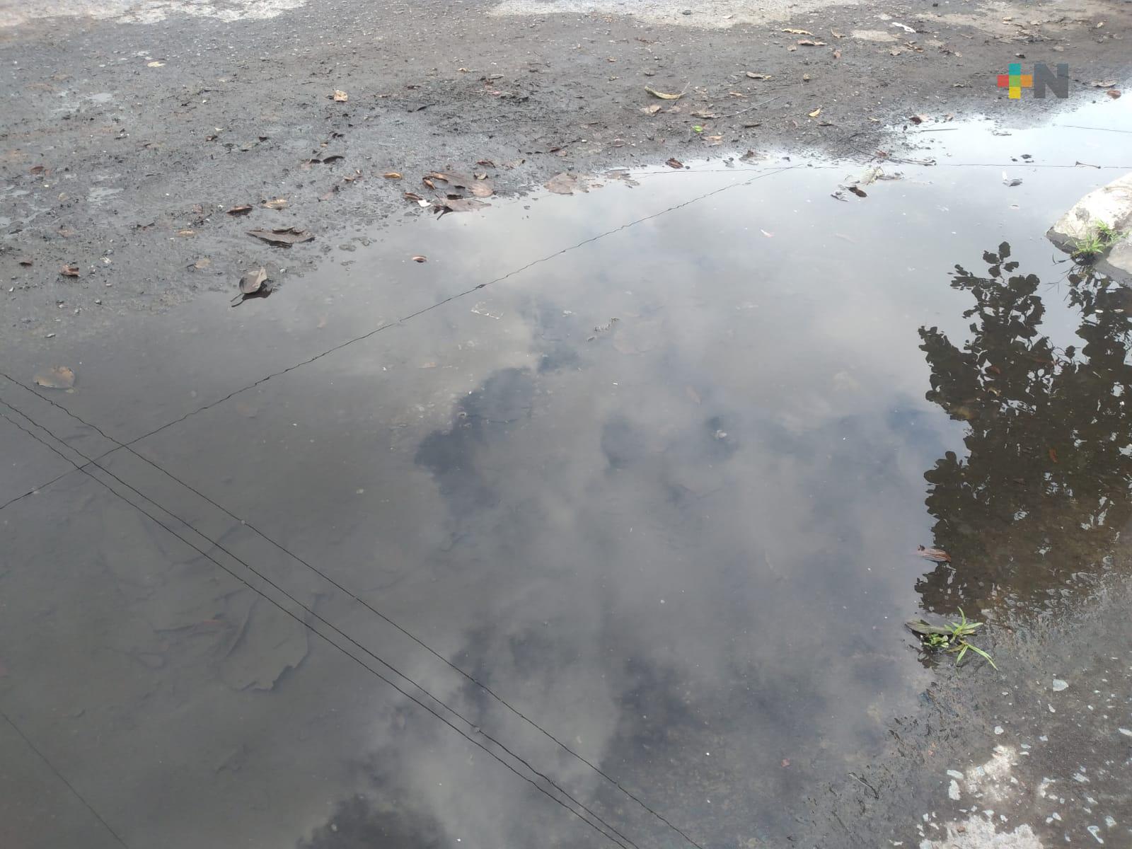 Reportan tres fugas de agua en esta avenida del municipio de Veracruz