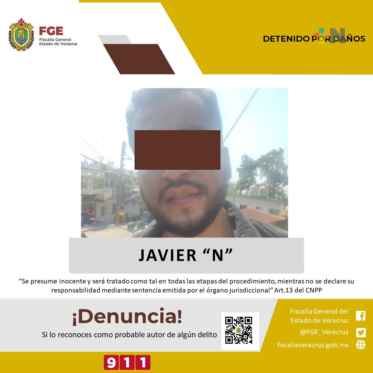 Detenido en Tuxpan por el delito de daños