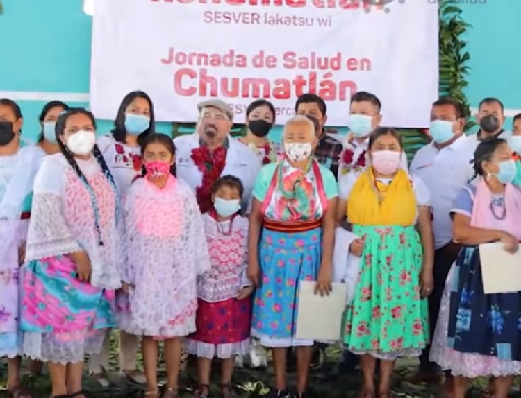 Jornada de Salud, llegó al municipio de Chumatlán, Veracruz