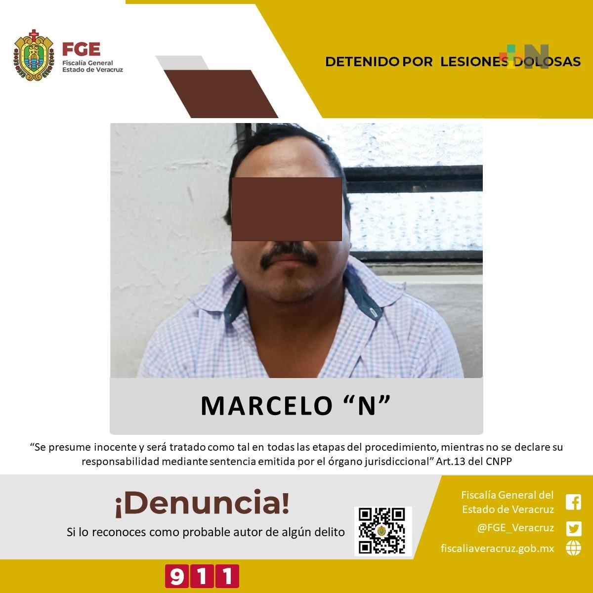 Procede la FGE contra una persona por lesiones dolosas en Coatzacoalcos