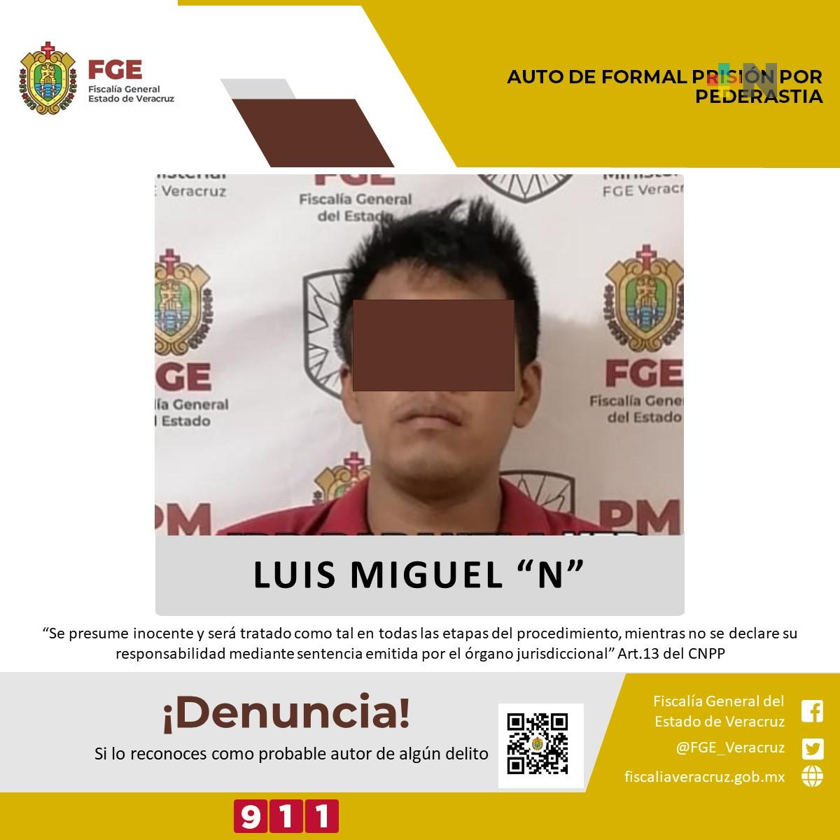 Dictan auto de formal prisión contra presunto pederasta en Tuxpan