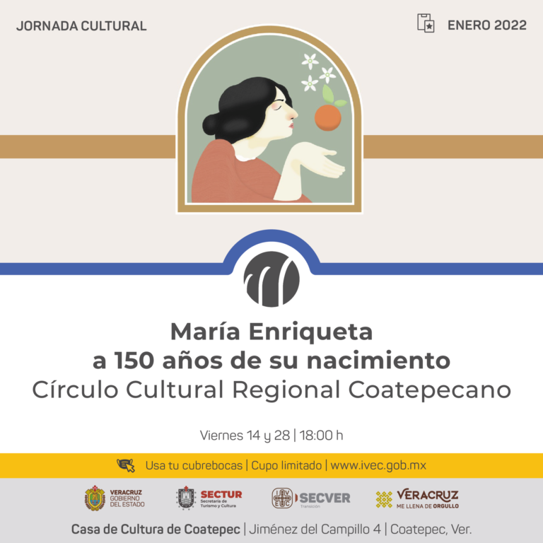 IVEC invita a la jornada cultural “María Enriqueta a 150 años de su nacimiento”