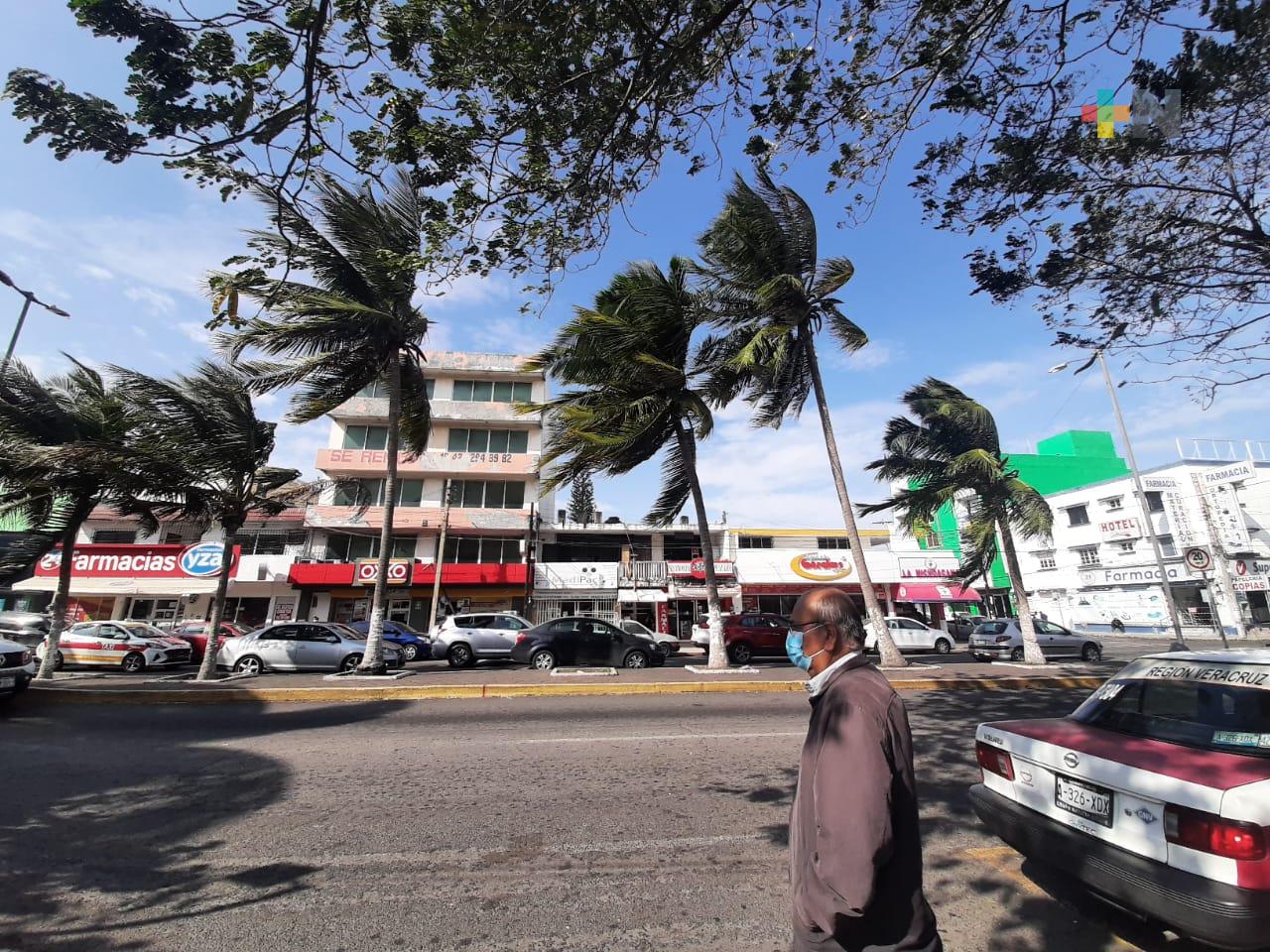 Cierran puerto de Veracruz a la navegación por rachas de viento