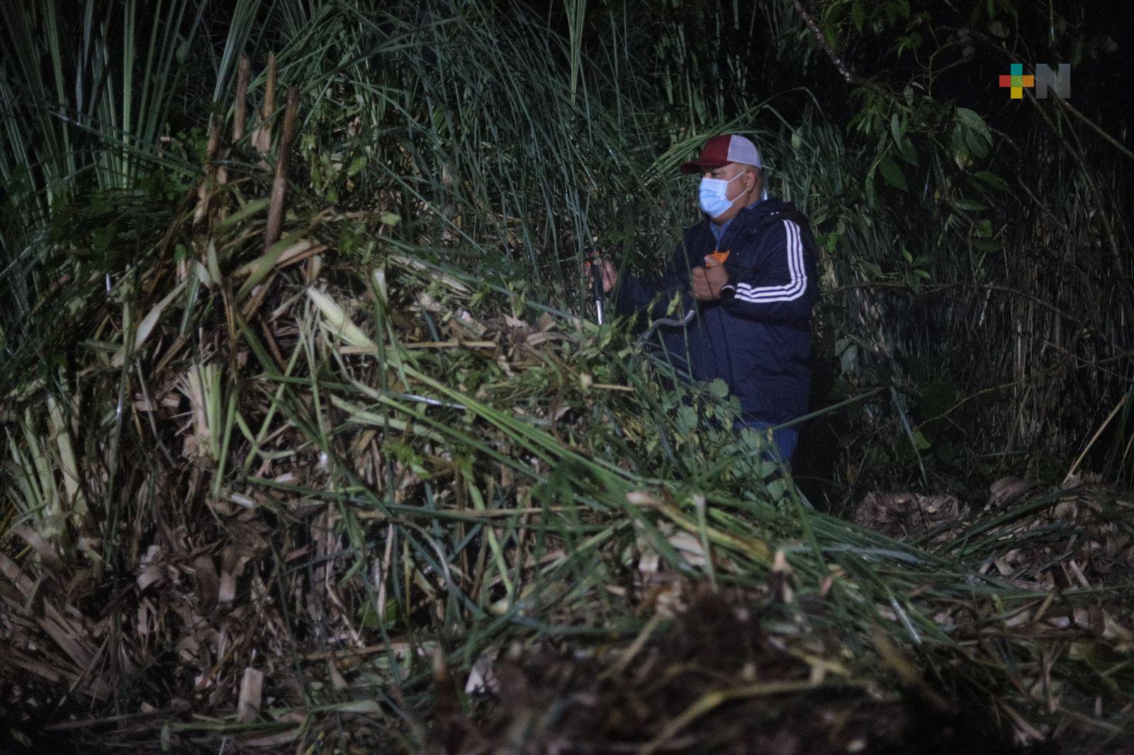 Encabeza secretario de Gobierno, Eric Cisneros las brigadas de limpieza en bulevar Xalapa-Coatepec