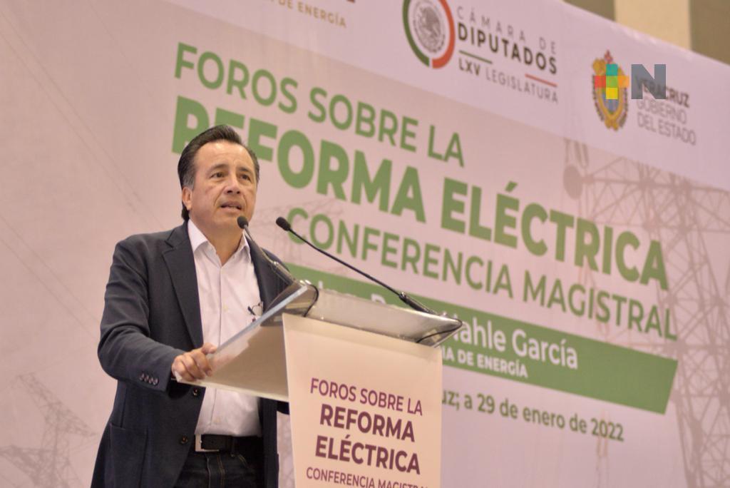 En Veracruz, la Reforma Eléctrica va, la reforma del presidente va: Gobernador