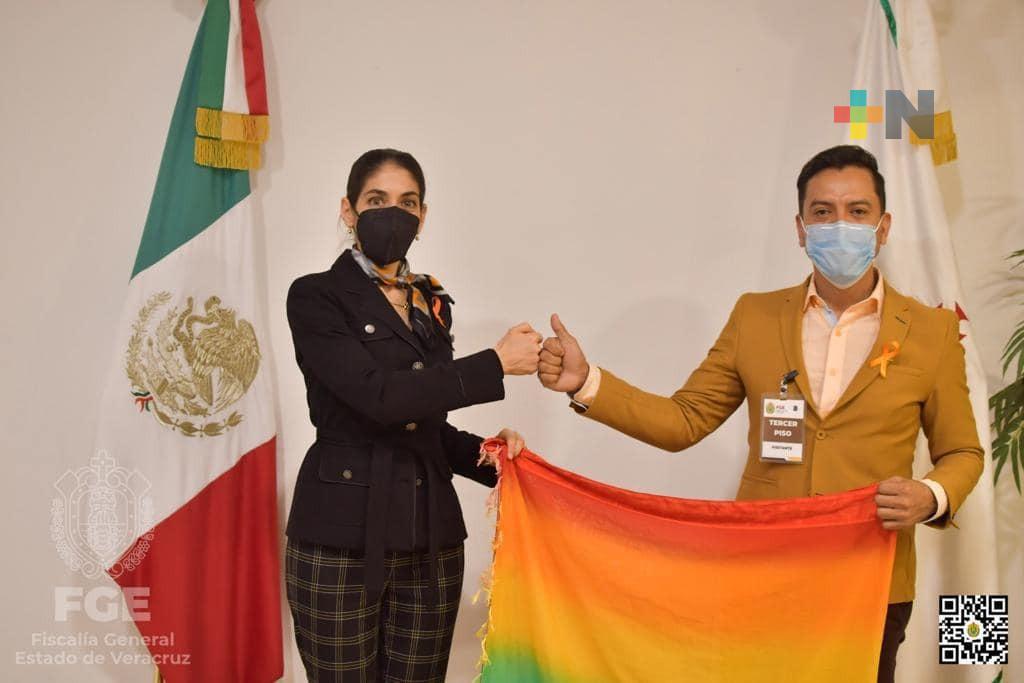 Gonzalo Durán y la Fiscal General del Estado, Verónica Hernández trabajan en pro de la Comunidad LGBTTIQ+