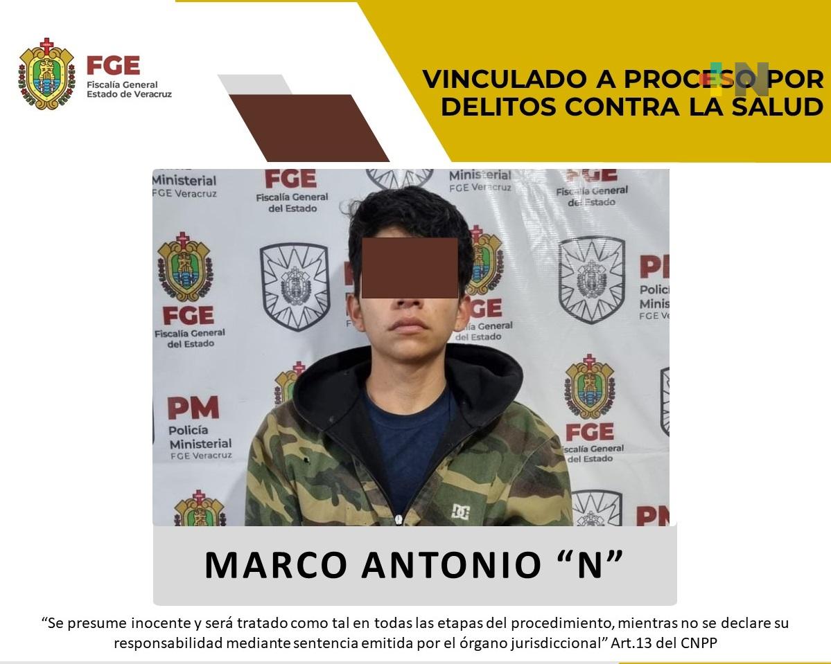 Es vinculado a proceso por delitos contra la salud, Marco Antonio «N»