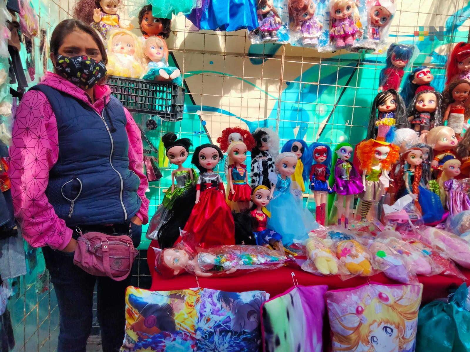 Reportan comerciantes de juguetes bajas ventas en Día de Reyes