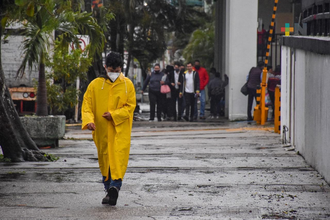 Hoy aumenta potencial de lluvias y tormentas en gran parte del estado de Veracruz