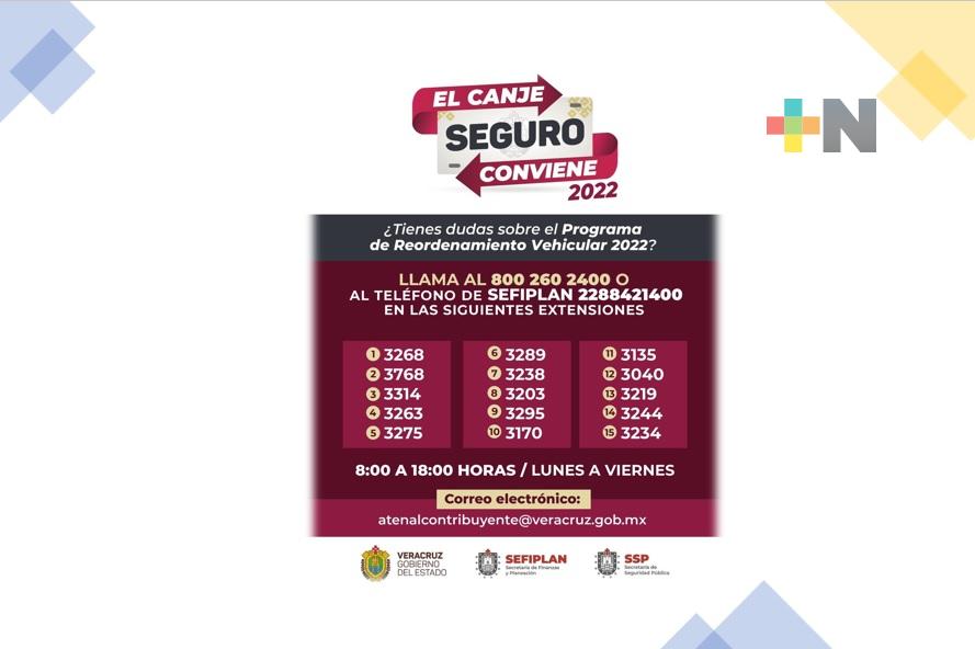Aún es tiempo de beneficiarse con el programa Canje Seguro