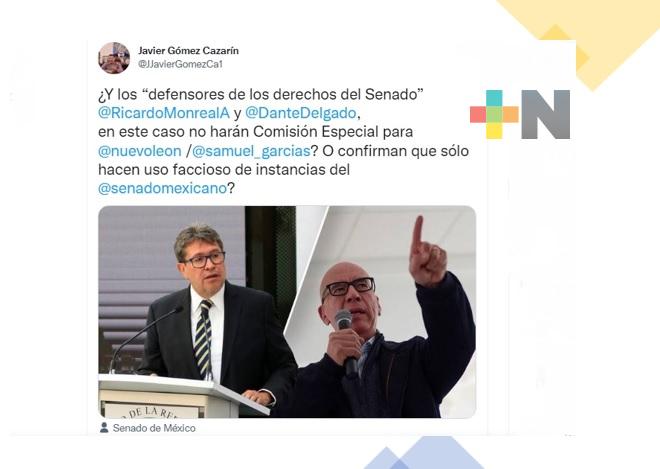 Cuestiona el diputado Gómez Cazarín  a Senadores sobre sí harán Comisión Especial para Nuevo León