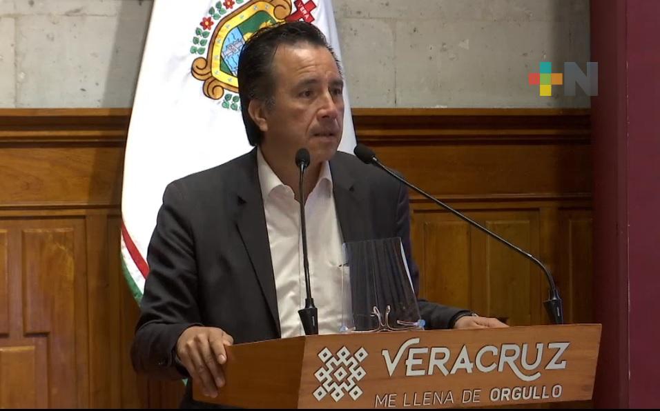 Veracruz, ya no está en primeros lugares de inseguridad: Gobernador