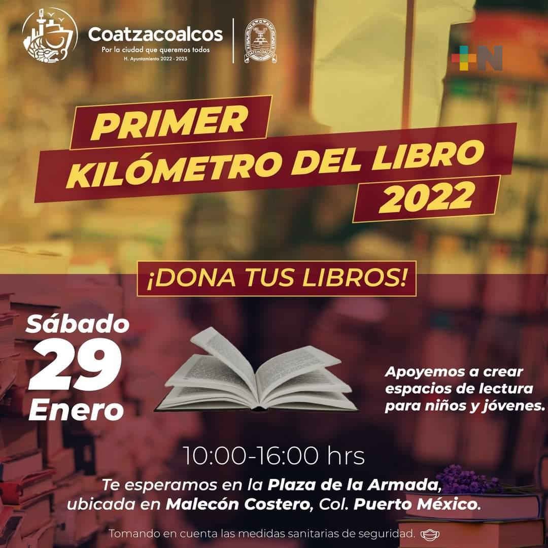 Realizarán primer kilómetro del libro en Coatzacoalcos