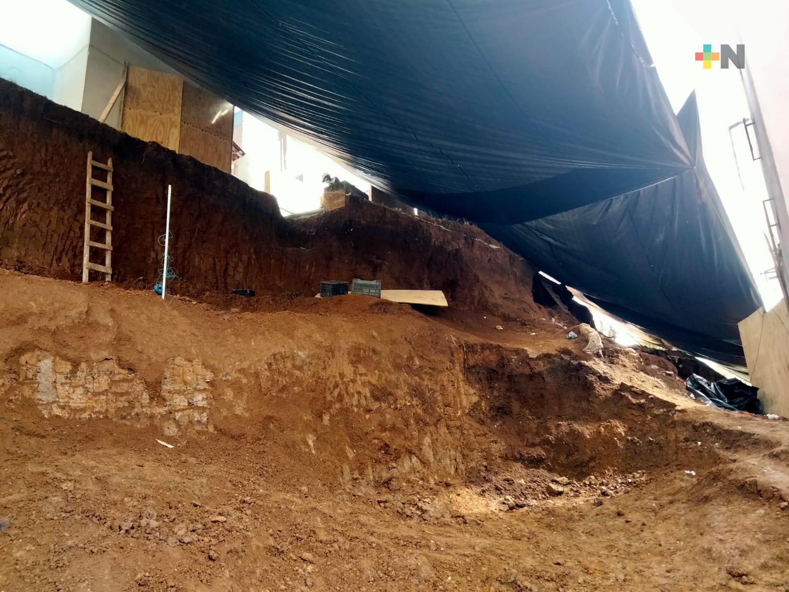 Derrumbe dejó una persona lesionada en la Unidad Nuevo Xalapa