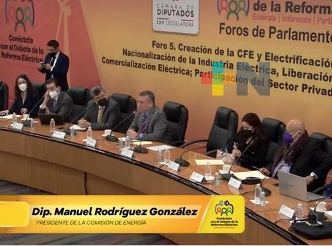Realizan Quinto Foro del Parlamento Abierto de análisis de la reforma eléctrica