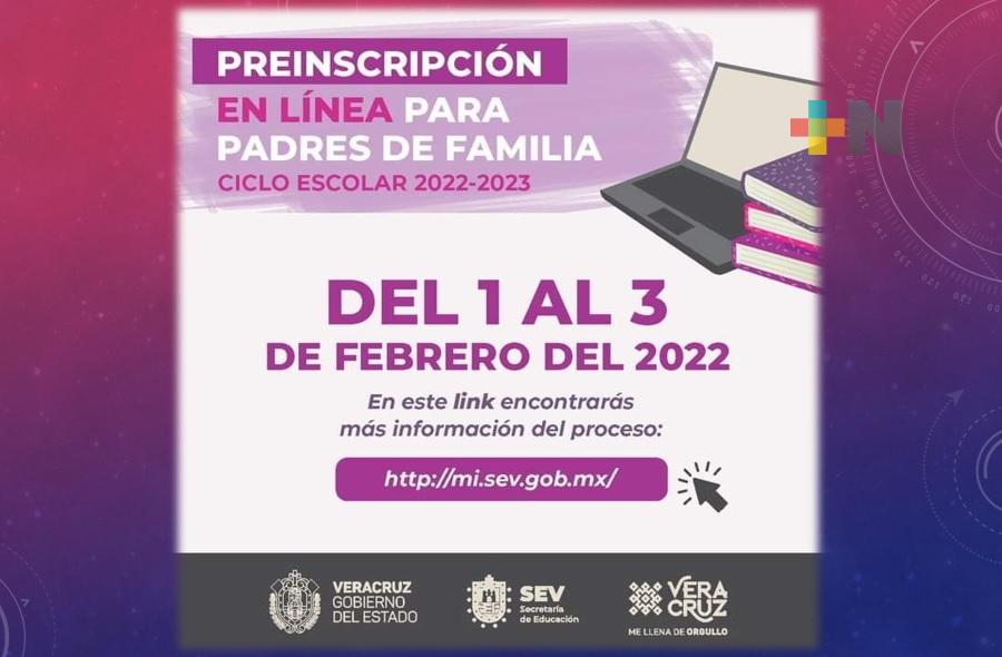 Convoca SEV a periodo de preinscipciones en línea para el ciclo escolar 2022-2023
