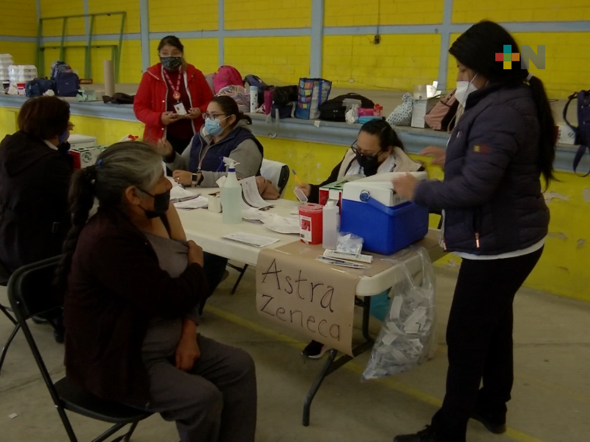 En el municipio de Villa Aldama realizan jornada de vacunación antiCovid