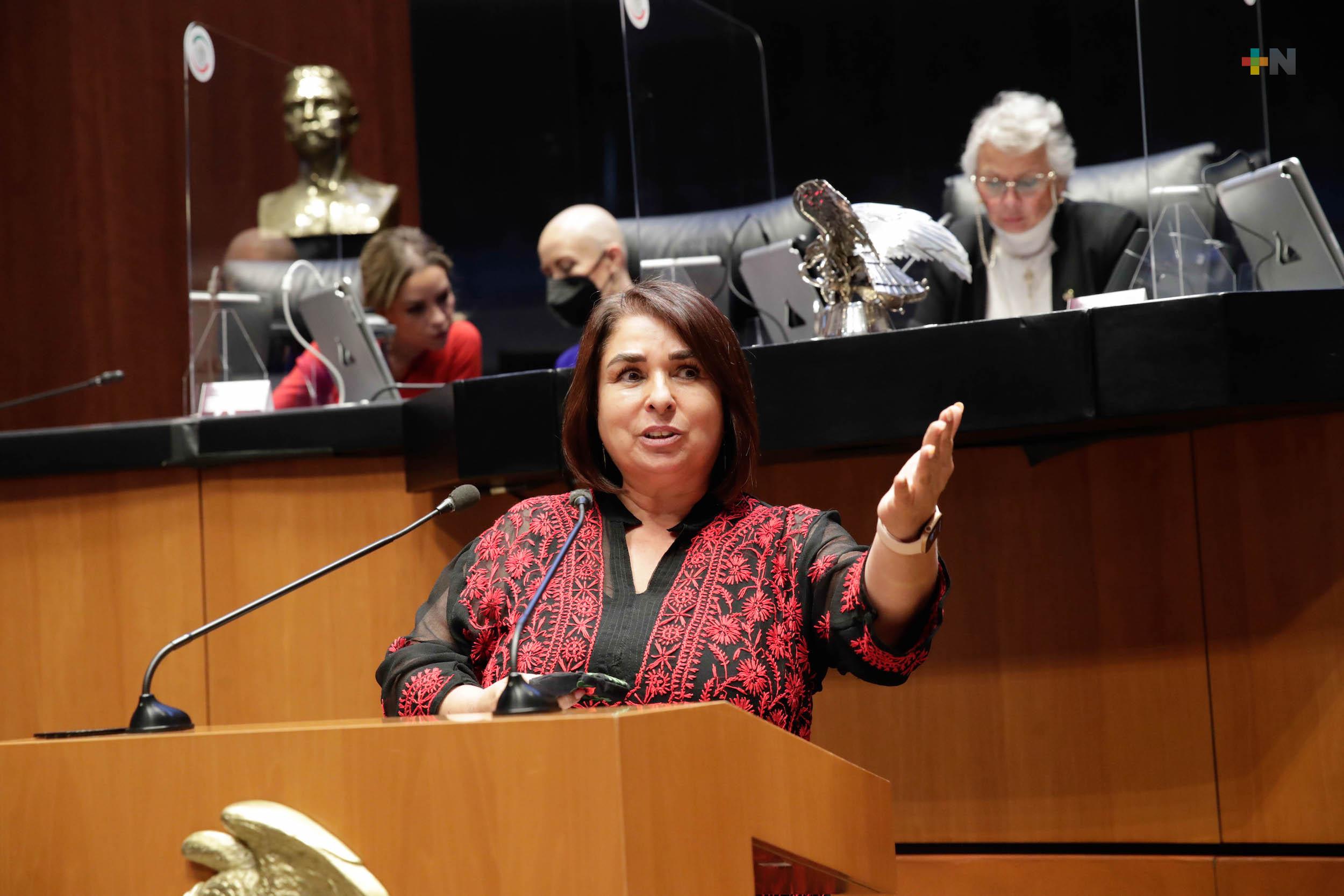 En Veracruz, el pueblo respalda al gobierno que eligió; después de gobiernos horrendos: Senadora