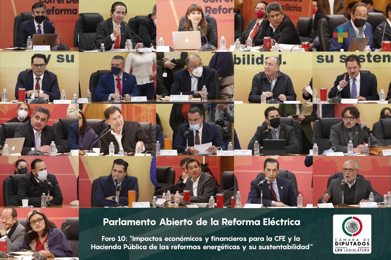 Impactos económicos y financieros de las reformas energéticas, tema del Foro 10 del Parlamento Abierto