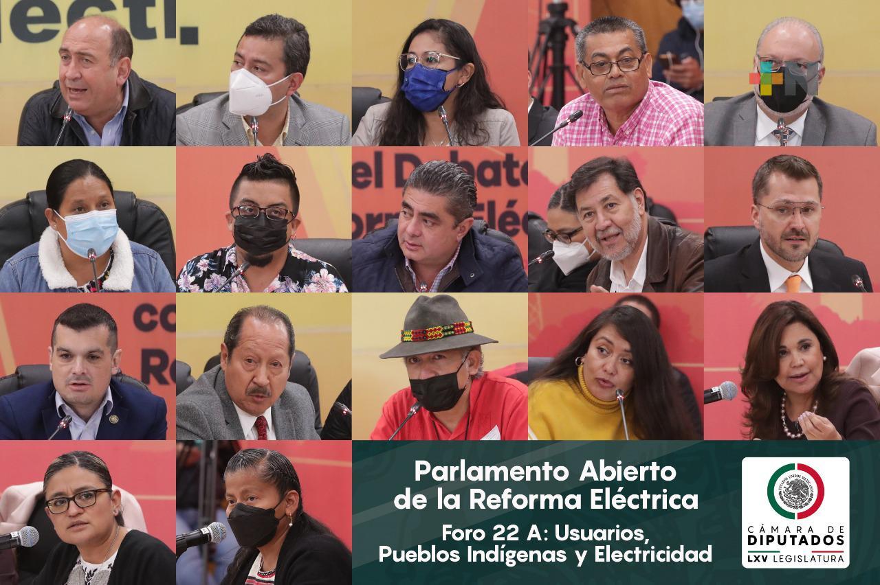 “Usuarios, Pueblos Indígenas y Electricidad”, tema del Foro 22-A del Parlamento Abierto