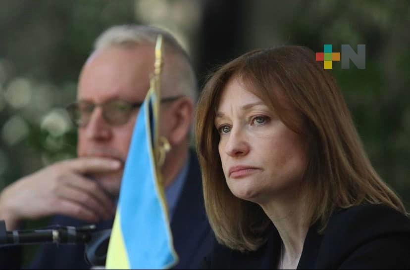 Embajadora de Ucrania en México pide romper relaciones con Rusia
