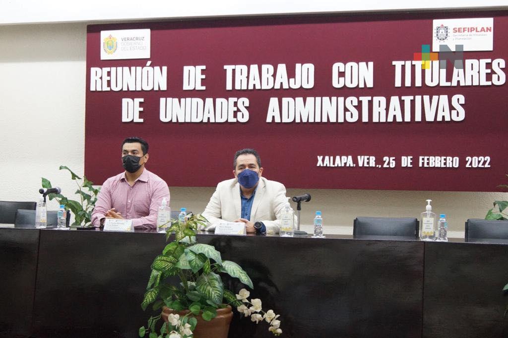 Sostienen reunión titulares de unidades administrativas con Sefiplan