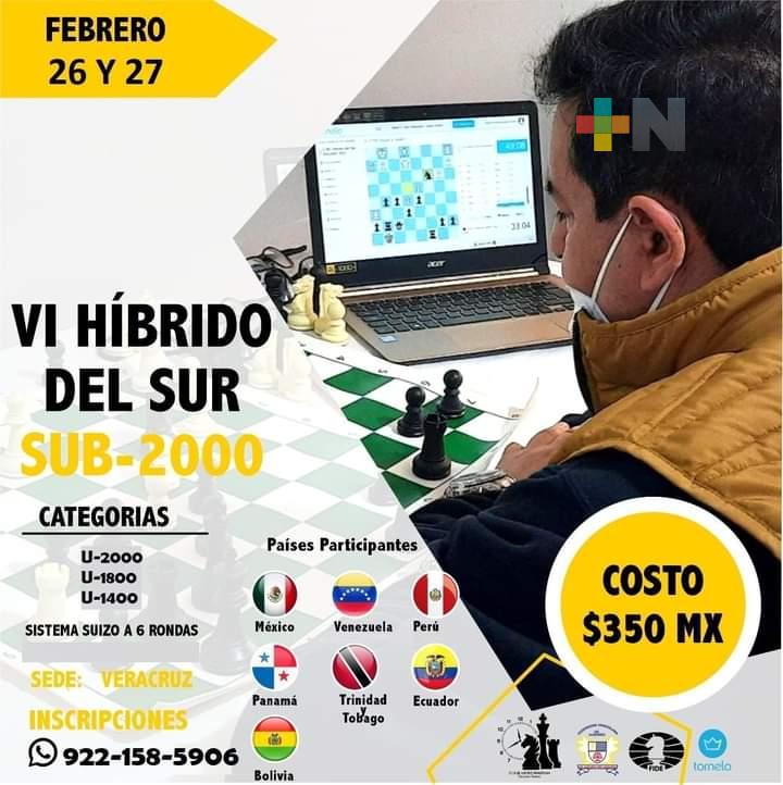 Convocan a torneo internacional de ajedrez en modalidad virtual