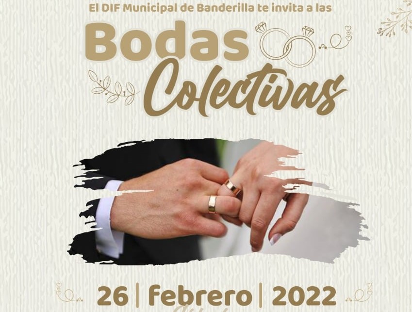 El 26 de febrero llevarán a cabo bodas colectivas en Banderilla