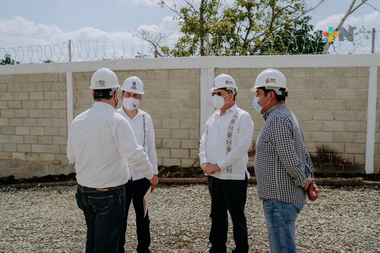 Gobernador Cuitláhuac García supervisó obra hidráulica en Tuxpan