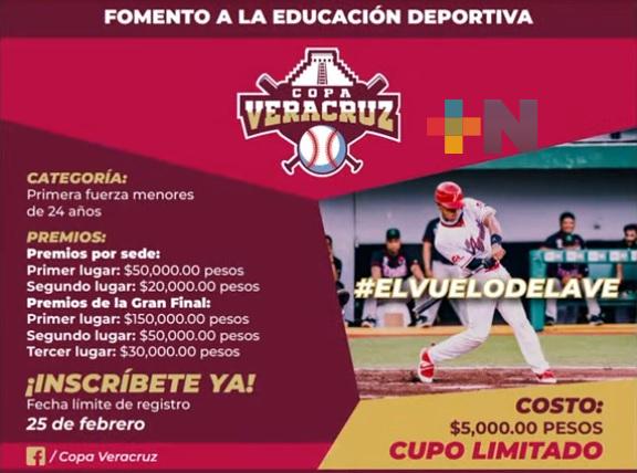 Fomento a la Educación Deportiva realizará la Copa Veracruz 2022, torneo de beisbol